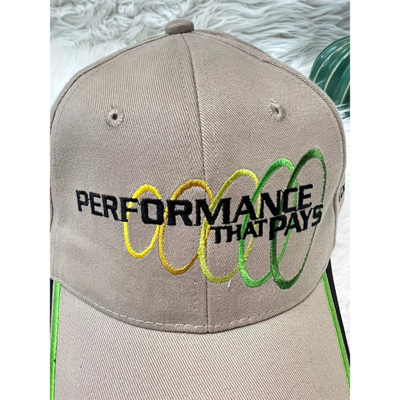 John Deere Performance That Pays Baseball Cap Brown Snap Back Columbus 2003 - Picture 5 of 8